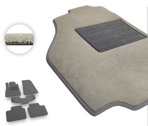 Текстильные коврики Pro-Eco Beige для Polestar 2 (mkI) 2019→