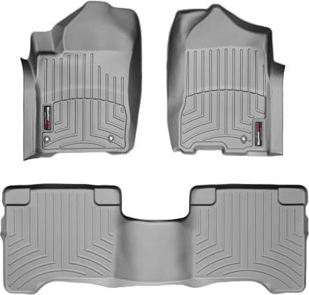 Коврики Weathertech Grey для Infiniti QX56 (mkI) 2008-2010; Nissan Armada (mkI) 2008-2016 (3 крепежных крючка)(1-2 ряд)