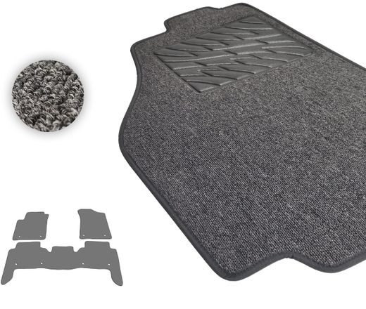 Текстильные коврики Pro-Eco Graphite для Nissan Patrol (mkVI)(Y62) 2010-2024 / Armada (mkII)(Y62) 2016-2024 (1-2 ряд)