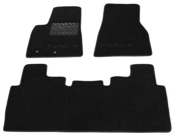 Двухслойные коврики Sotra Premium Graphite для Tesla Model S (mkI) 2012-2014