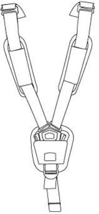 Ремни безопастности (Energe Red) 54088 (Sleek, Sleek Sibling Seat)