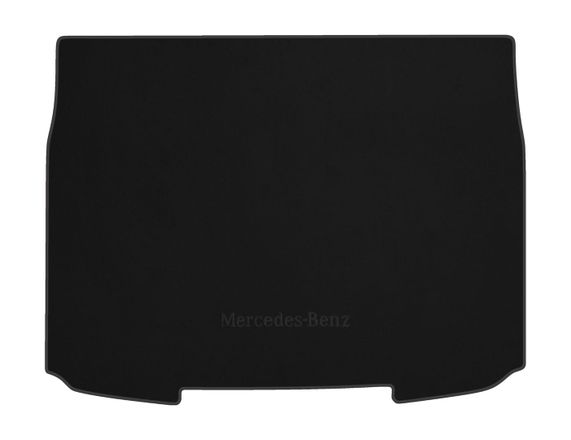 Двухслойные коврики Sotra Premium Black для Mercedes-Benz A-Class (W177)(не гибрид)(нижний)(багажник) 2018→