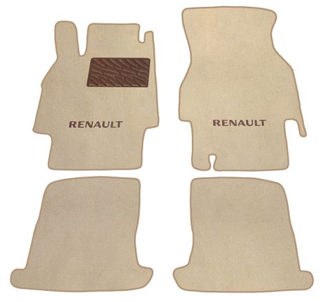 Двухслойные коврики Sotra Premium Beige для Renault Megane (mkII)(купе) 2002-2006