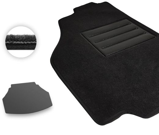 Текстильные коврики Pro-Eco Black для Chrysler 200 (mkI)(кабриолет)(багажник) 2010-2014