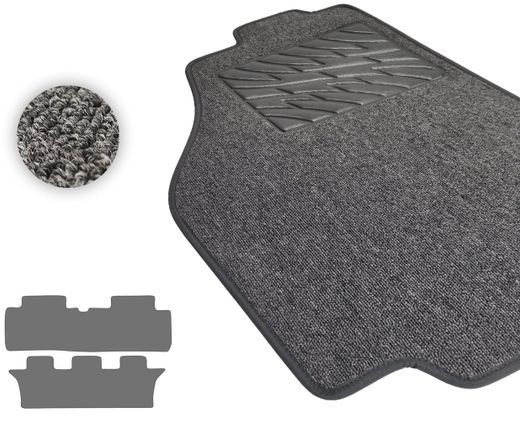 Текстильные коврики Pro-Eco Graphite для Toyota Avensis Verso (mkII)(2-3 ряд) 2001-2009 АКПП