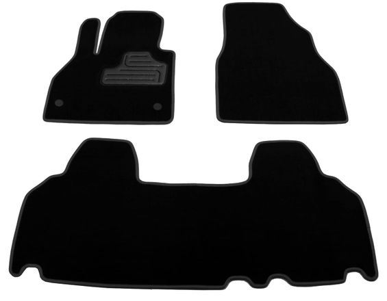 Текстильные коврики Pro-Eco X для Renault Kangoo (mkII)(1-2 ряд) 2007-2021