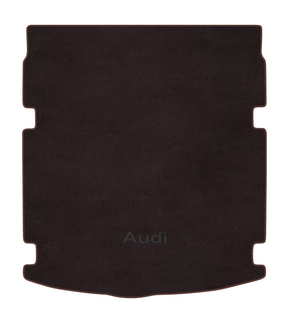 Двухслойные коврики Sotra Premium Chocolate для Audi A6/S6/RS6 (mkIV)(C7)(седан)(с вырезами под сетку)(багажник) 2011-2018 - Фото 1