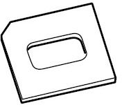 Планка фиксации на фаркопе 54564 (EasyFold 9655, 9665)