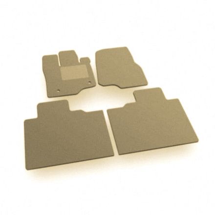 Двухслойные коврики Sotra Premium Beige для Ford F-150 (mkXIV)(SuperCrew/Raptor)(с хранилищем под 2 рядом) 2021→