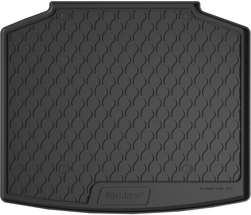 Резиновый коврик в багажник Gledring для Skoda Scala (mkI) 2019→ (без двухуровневого пола)(нижний)(багажник)