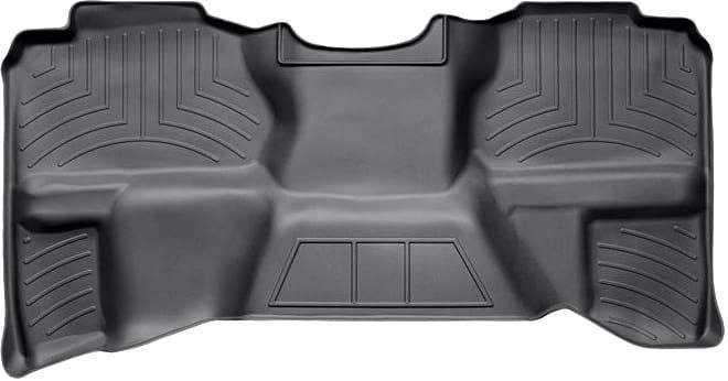 Коврики Weathertech Black для Chevrolet Silverado (mkII) 2007-2014; GMC Sierra (mkII) 2007-2014 (Extended Cab)(без хранилища под 2 рядом)(2 ряд) - Фото 1