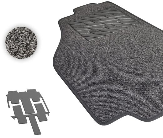 Текстильные коврики Pro-Eco Graphite для Peugeot 807 (mkI)(2-3 ряд) 2002-2014
