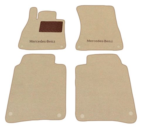 Двухслойные коврики Sotra Premium Beige для Mercedes-Benz S-Class (X222)(Maybach) 2015-2020