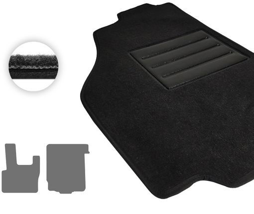 Текстильные коврики Pro-Eco Black для DAF XF95 (mkI) 1997-2002 / XF105 (mkII) 2002-2006 - Фото 1